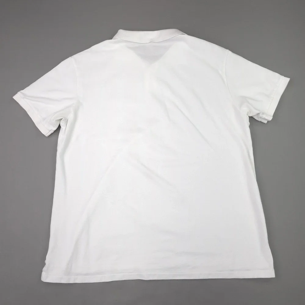 Polo Ralph Lauren Polo Shirt Mens Big 2X White Rainbow Tie-dye Big Pony Knit
